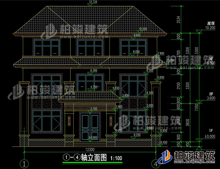 正立面图